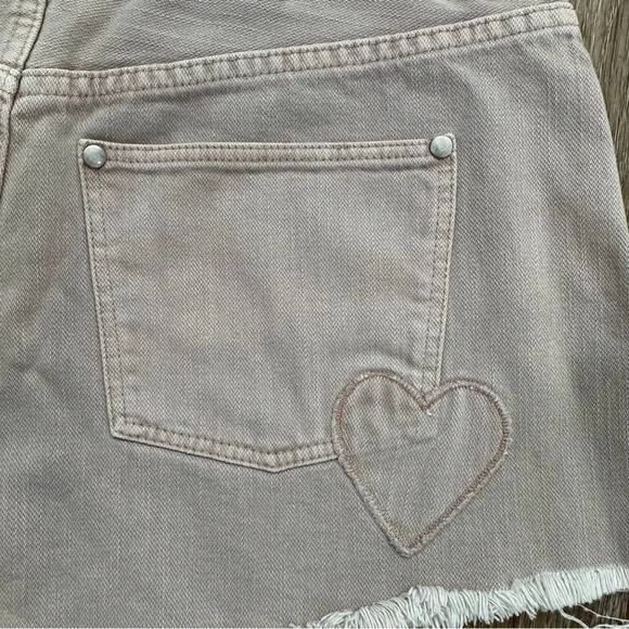 Madewell x Where I was from Light Pink Denim Cutoff Mid-Rise Shorts Size 27 GUC - Picture 7 of 8
